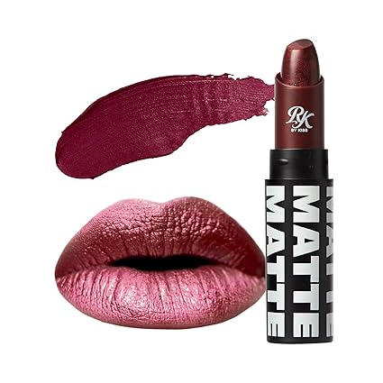 Ruby Kisses Lipstick, Matte Finish, Long-Lasting, Highly Pigmented, Smooth Apply, Full Coverage Lip Color Makeup