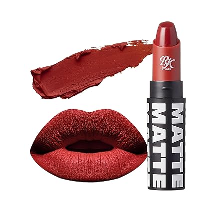 Ruby Kisses Lipstick, Matte Finish, Long-Lasting, Highly Pigmented, Smooth Apply, Full Coverage Lip Color Makeup