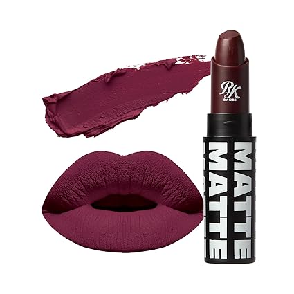Ruby Kisses Lipstick, Matte Finish, Long-Lasting, Highly Pigmented, Smooth Apply, Full Coverage Lip Color Makeup