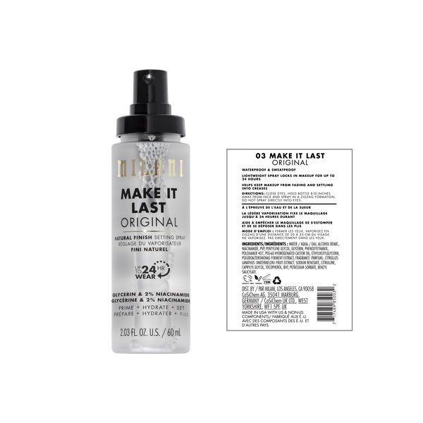 Milani Make It Last Original - Natural Finish Setting Spray