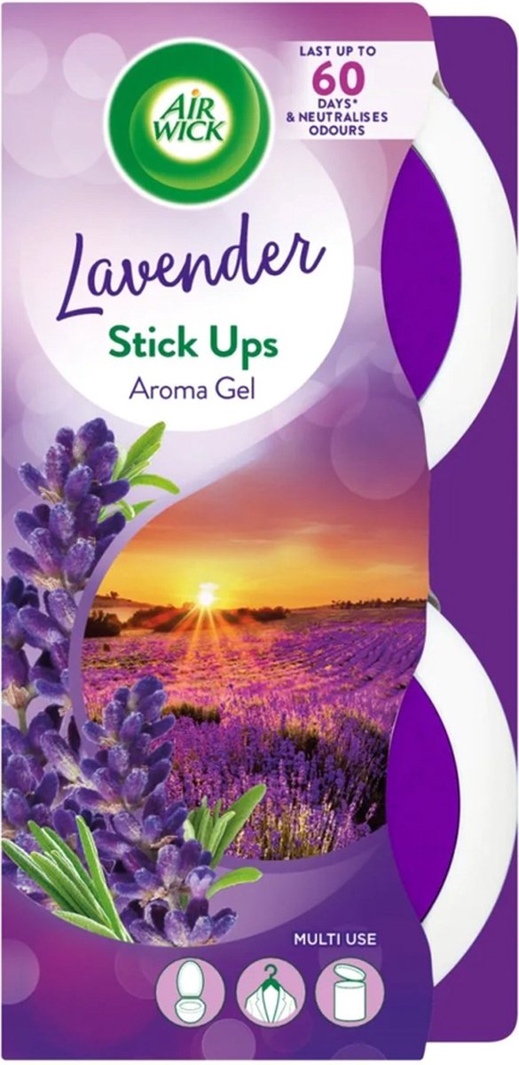 Air Wick Stick Ups Multi-Use Aroma Gel Value Pack, Lavender