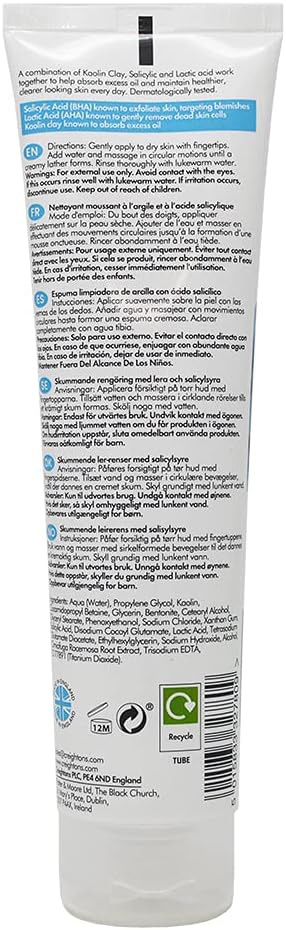 Creightons Salicylic Acid Foaming Clay Cleanser (125ml)