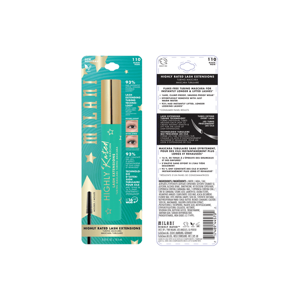 Milani Highly Rated Lash Extensions Mascara